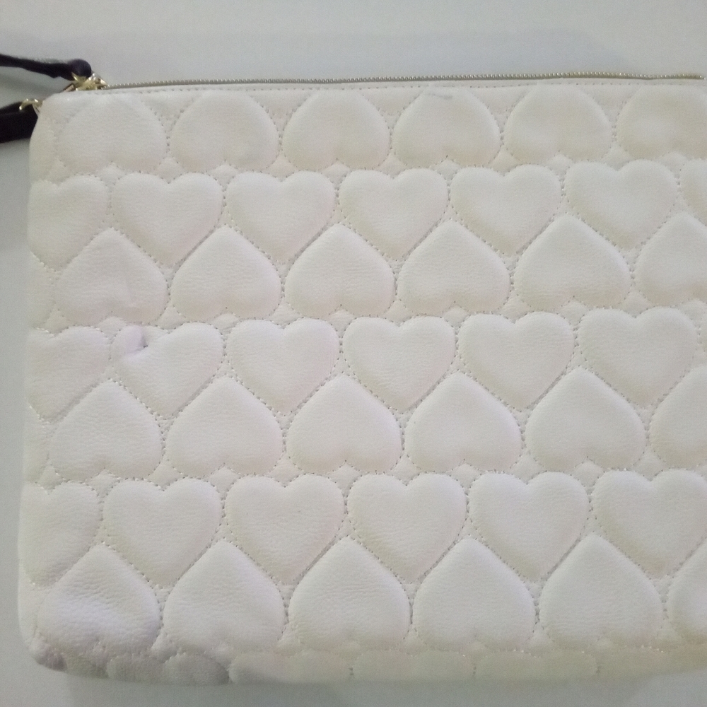 Betsey Johnson Quilted Zippered Handbag Purse
